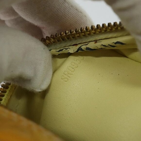 LOUIS VUITTON Monogram Vernis Wooster Bag Lime Yellow M91075 LV Auth BA3504 - Picture 11 of 16